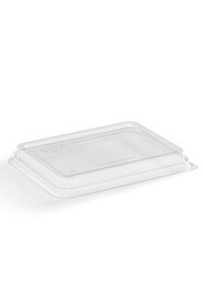 Clear Recyclable Plastic Lid for Rectangular Container #EC400926700