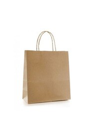 Sac en papier brun à poignées #EC112661800