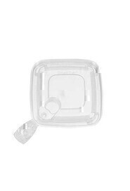 Couvercle carré en plastique recyclable Smart Tab 5'' x 5'' #EC420113400