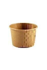 Contenant rond en carton kraft recyclable #EC700042200