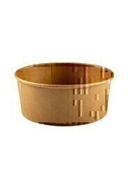 Contenant rond en carton kraft recyclable #EC700042600
