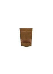 Paper Bag with a Window and Poly Interior #EC300480100