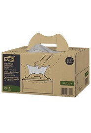 Tork 520374 Grey Industrial Cleaning Cloths in Pop-Up Box #SC520374000