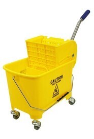 Petit seau essoreur pression latérale, jaune 4 gallons #AL20212YJAU