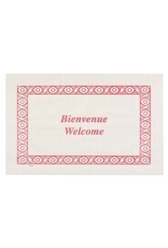 Napperon en papier avec imprimé "Bienvenue / Welcome" #EM902002000