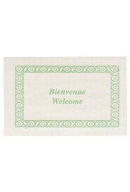Paper "Bienvenue / Welcome" Printed Placemats #EC753020000