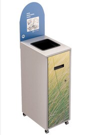 MULTIPLUS Recycling Station with lid 58L #NIMU58P2PCBLA