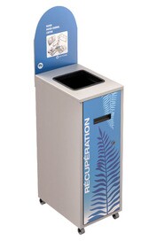 MULTIPLUS Recycling Station with lid 58L #NIMU58P3PCBLA