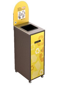 MULTIPLUS Recycling Station with lid 58L #NIMU58P4PVMGRI
