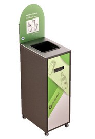 MULTIPLUS Station de recyclage avec couvercle 58L #NIMU58P5COGRI