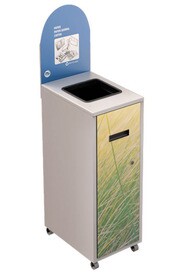 MULTIPLUS Station de recyclage avec couvercle 87L #NIMU87P2PCBLA