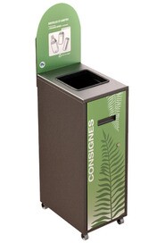 MULTIPLUS Recycling Station with Lid 120L #NIMU120P3COGRI