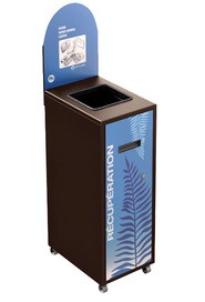 MULTIPLUS Station de recyclage avec couvercle 120L #NIMU120P3PCBRU