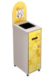 MULTIPLUS Station de recyclage avec couvercle 120L #NIMU120P4PVMBLA