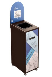 MULTIPLUS Station de recyclage avec couvercle 120L #NIMU120P5PCBRU