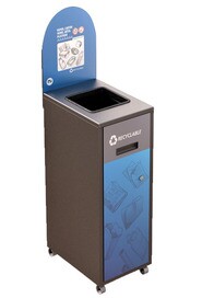 MULTIPLUS Station de recyclage avec couvercle 120L #NIMU120P6MRGRI
