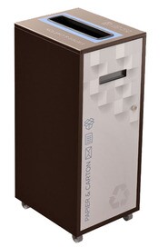 LOUNGE Poubelle de recyclage 87L #NILO87P8PCBRU