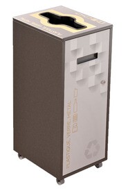 LOUNGE Poubelle de recyclage 87L #NILO87P8PVMGRI