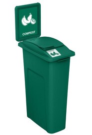 WASTE WATCHER Poubelle pour compost avec panneau 23 gal #BU104343000