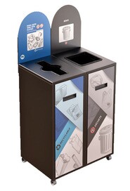 MULTIPLUS Îlot de recyclage double 58L #NIMU5802P5NOI