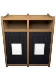 VISION Double Recycling Station 64 Gal #BU213148000