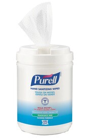 PURELL Lingettes désinfectantes pour les mains avec alcool #GJ903106000