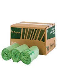 42" x 48" Compostable Roll Bags #PKBIO424800