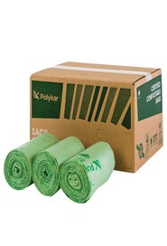 30" X 42" Compostable Roll Bags #PKBIO304200