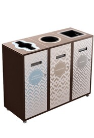 LOUNGE 3-Streams Recycling Station 87L #NILO8703BRU