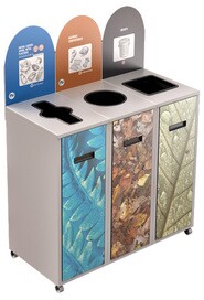 MULTIPLUS 3-Stream Recycling Station 87L #NIMU8703P2BLA