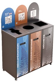 MULTIPLUS 3-Stream Recycling Station 87L #NIMU8703P3GRI