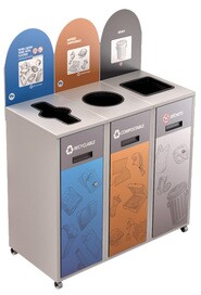 MULTIPLUS 3-Stream Recycling Station 87L #NIMU8703P6BLA