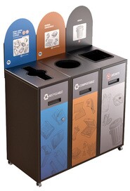 MULTIPLUS Îlot de récupération à 3 voies 120L #NIMU12003P6NOI