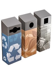 ROCKET 3-Stream Recycling Station 58L #NIROC580300
