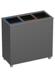 SHACK 3-Stream Customizable Recycling Station 58L #NISH5803GRI