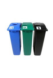 Trio Containers Cans, Organic (Compost) and Waste Waste Watcher, BGB #WASTEWATCHER