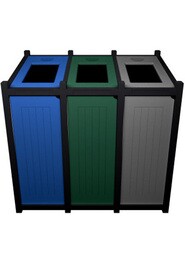 VENTURE Customizable Triple Recycling Station 69 Gal #BU180421000