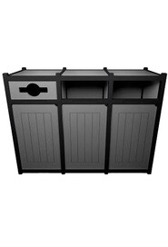 VISION Poubelles de recyclages triple 96 gal #BU114701000