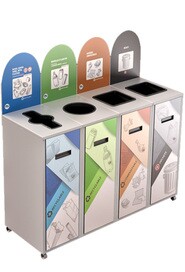 MULTIPLUS 4-Stream Recycling Station 87L #NIMU8704P5BLA