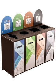 MULTIPLUS 4-Stream Recycling Station 87L #NIMU8704P5BRU