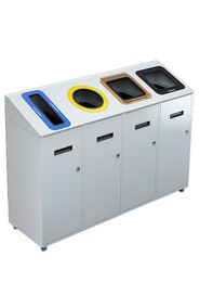 TRANSIT 4-Stream Recycling Station 58L #NITR5804BLA