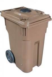 Organic Waste Wheeled Bin 360L #NI060204K29