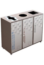 LOUNGE Station de recyclage à 3 voies 58L #NIL0580308GRI