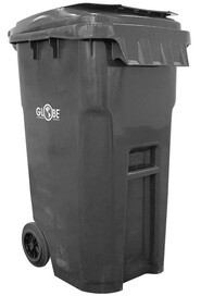 Bac à déchet sur roue avec couvercle 65 gal #GL009240000