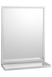 Miroir avec tablette et cadre soudé #BO292183600