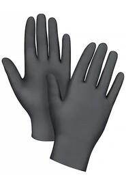 Gants en nitrile noir 5 mils sans poudre, résistant à la perforation #TQSGP778000