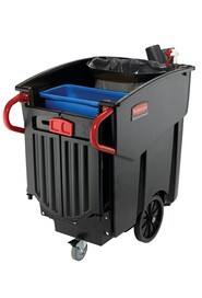 Collecteur mobile à déchets Rubbermaid 9W73 Méga Brute #RB009W73NOI