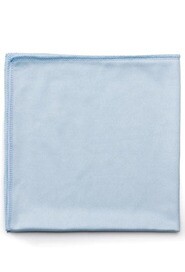 Hygen Q630 Chiffons microfibre bleu 16'' x 16'' pour verres et miroirs #RB00Q630BLE