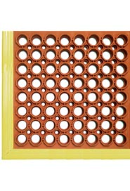 Tapis anti-fatigue en rouleau SAFEWALK à 3 bordures Terra Cotta #MTSW26040TEJ