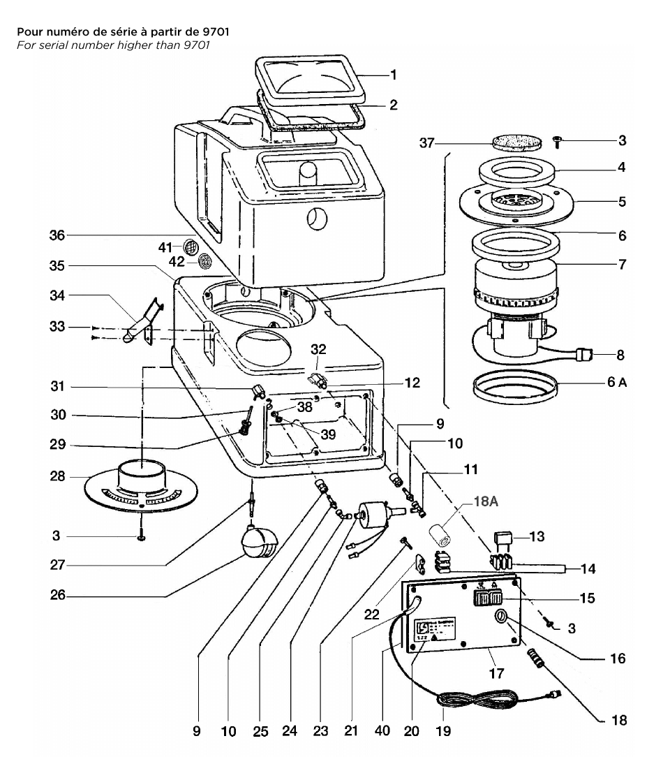 Extracteur à tapis puissant TP4X 8025150, #NA802515000, Montréal, Québec